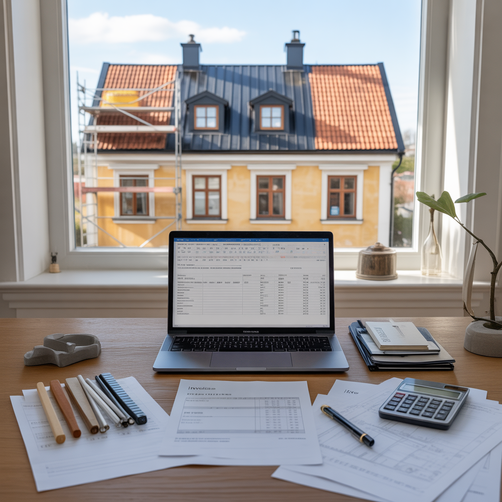 10.Sa gor du en budget for din takrenovering tips och rad