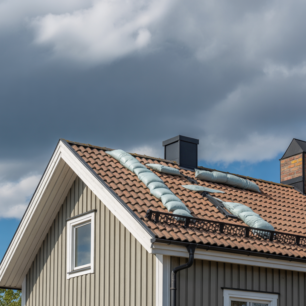 9.Sa skyddar du taket infor stormar var val forberedd