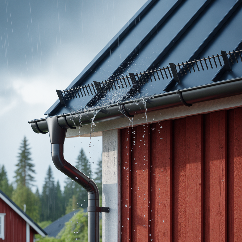 ljud fran plattak vid regn felsokning och dampning